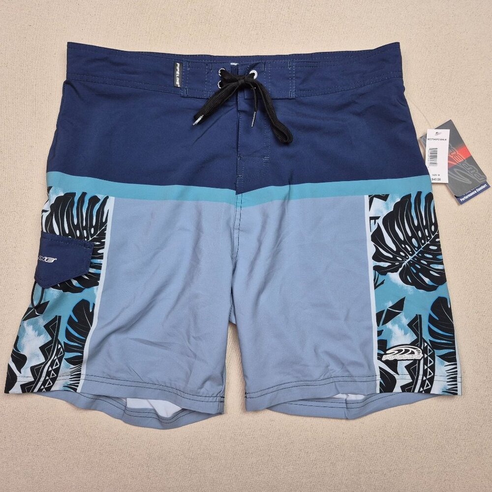 Pipeline Men's Blue Swim Suit Trunks Sz 38 2XL NEW WITH TAGS!!!